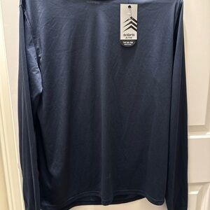 NWT Men's Solaris Active Tee Navy Long Sleeve Shirt